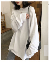 Camisas sueltas básicas y sencillas de manga larga